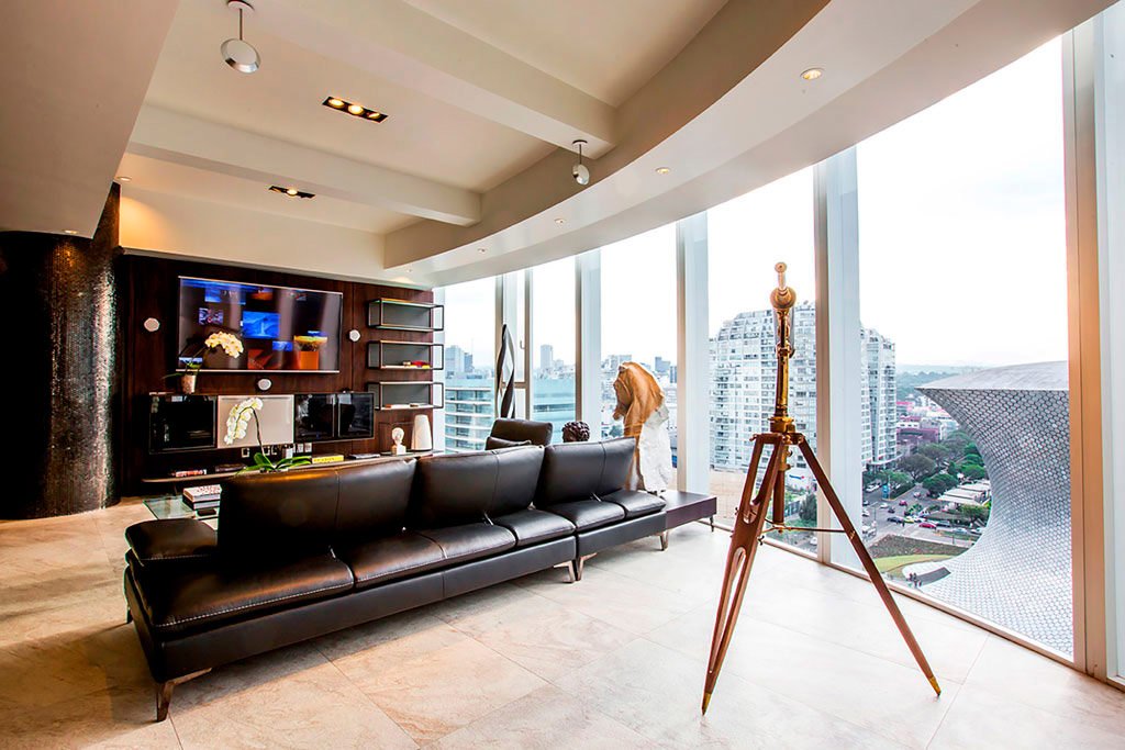 sala de estar de deprtamento, portafolio de arquitectura de la fotógrafa odette olguín