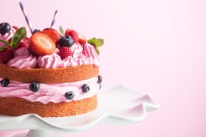 pastel de fresa
